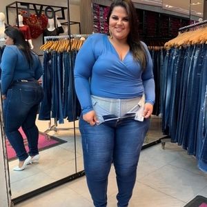 Body shaper jeans pantalone with lycra !